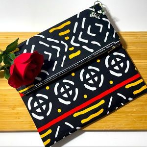 Hand Crafted African Print Fold Over Clutch Bag